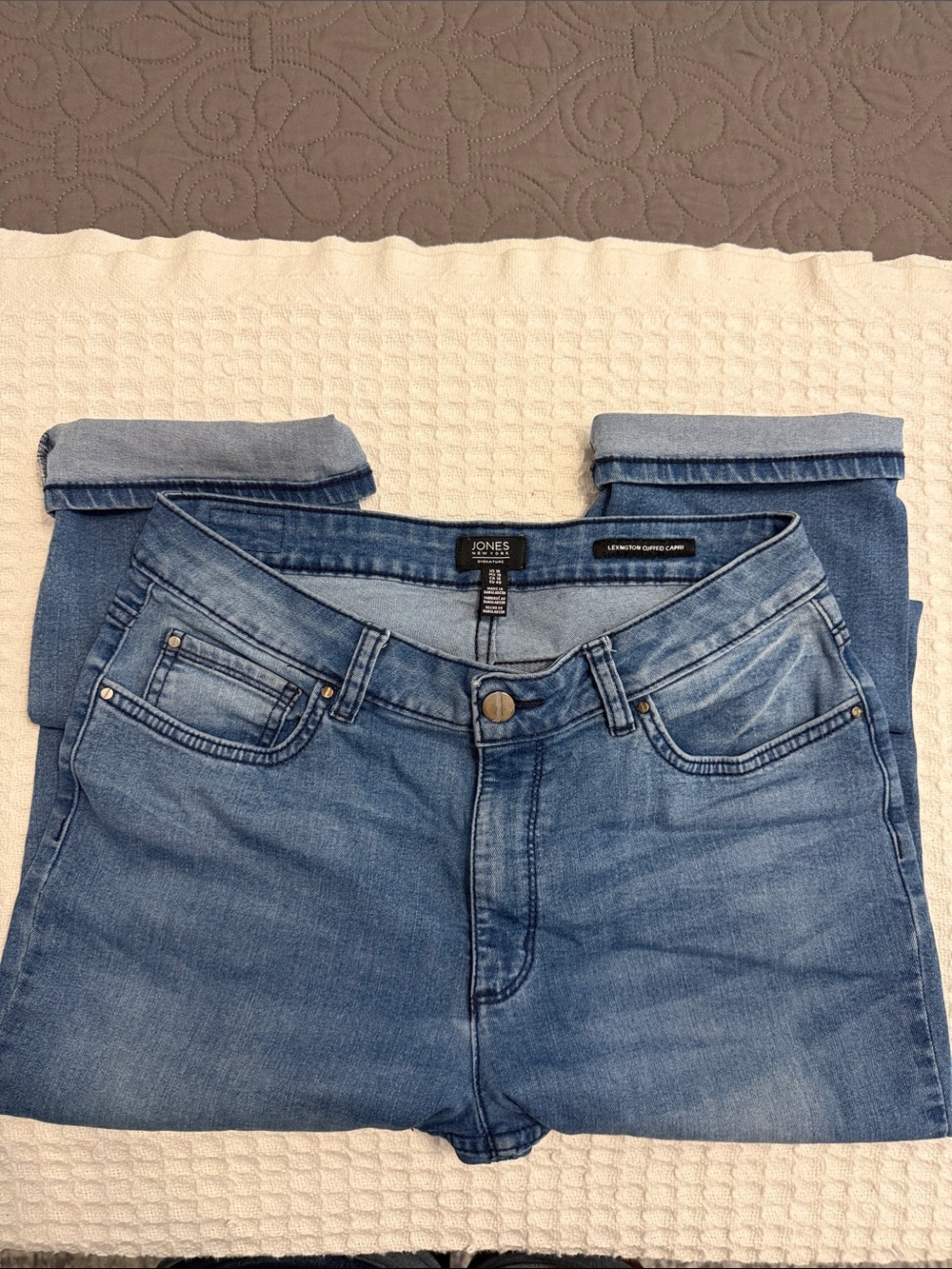 Jones New York Lexington Cuffed Capri High-Rise Women's Jeans